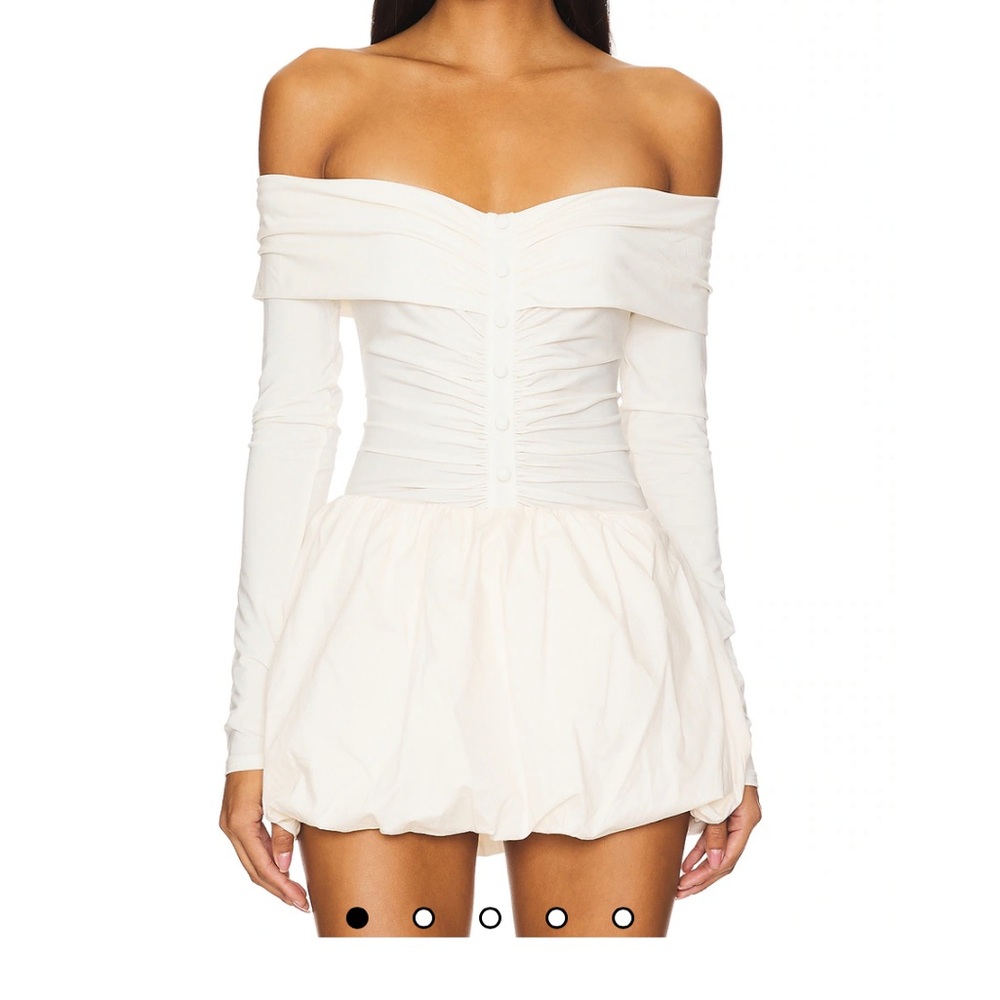 The Line by K Off-Shoulder Cream Dress